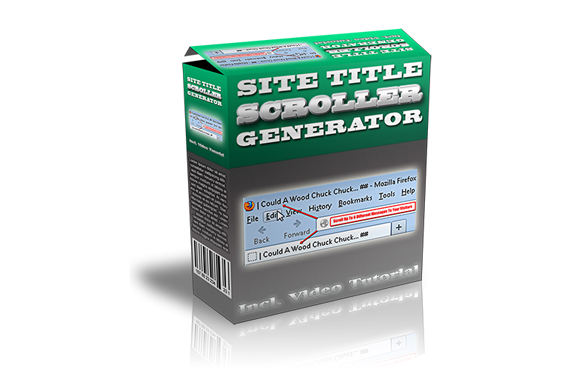 Site Title Scroller Generator